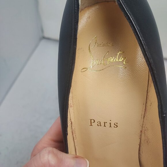 CHRISTIAN LOUBOUTIN So Kate Black Leather Pump - Picture 5 of 11